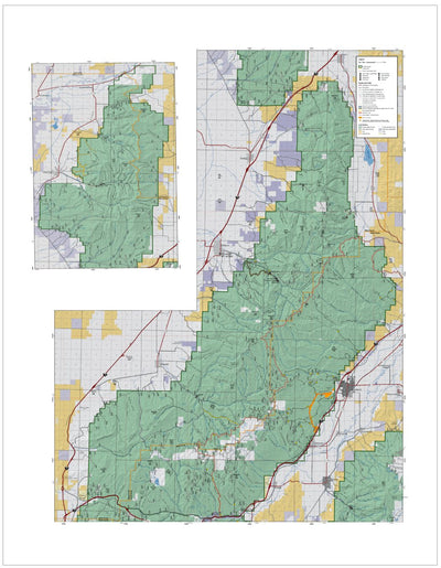 Fishlake NF Travel Map Fillmore-Beaver RDs Back 2013