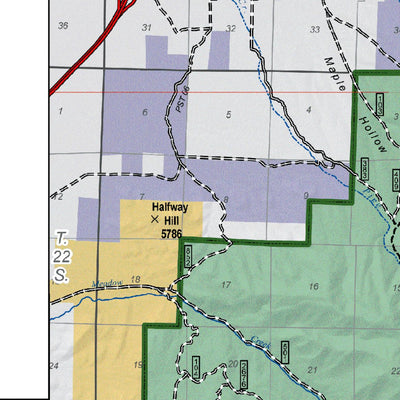 Fishlake NF Travel Map Fillmore-Beaver RDs Back 2013