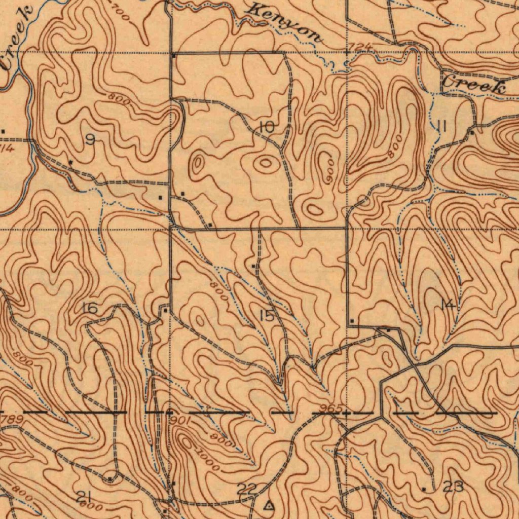 Kiefer, OK (1916, 62500Scale) Map by United States Geological Survey