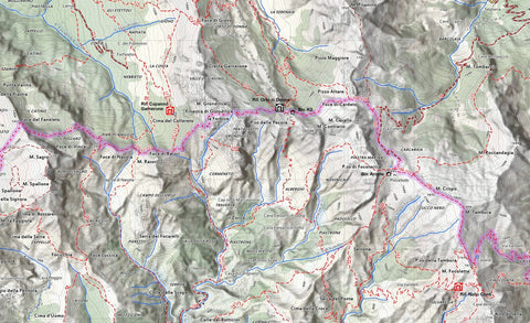 Trekking Linea Gotica - Mappa 1 - Retro