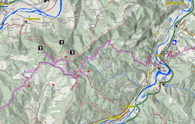 Trekking Linea Gotica - Mappa 4 - Retro Map by Boreal Mapping | Avenza Maps