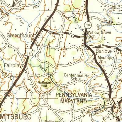 Gettysburg, PA-MD (1942, 125000-Scale) Preview 2