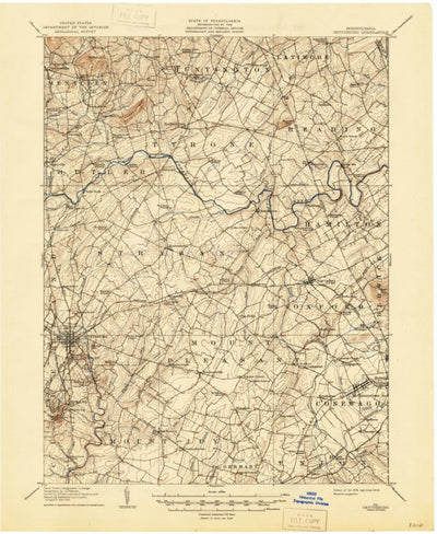 Gettysburg, PA (1908, 62500-Scale) Preview 1
