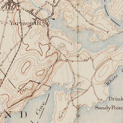 ME-FREEPORT: Authoritative US Topos Historic 1892