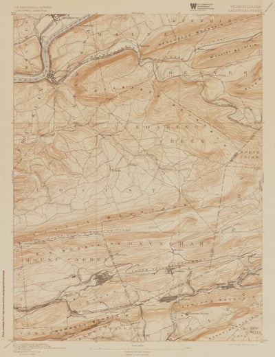 PA-CATAWISSA: Authoritative US Topos Historic 1894