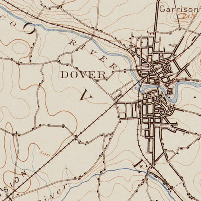 ME-NH DOVER: Authoritative US Topos Historic 1893