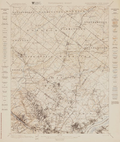 PA-NJ-GERMANTOWN: Authoritative US Topos Historic 1899