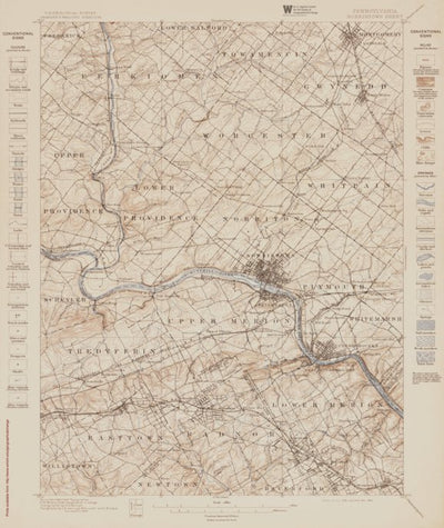 PA-NORRISTOWN: Authoritative US Topos Historic 1895