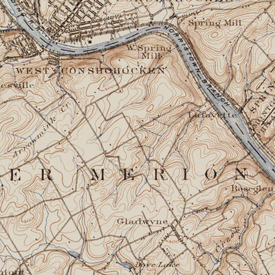 PA-NORRISTOWN: Authoritative US Topos Historic 1895