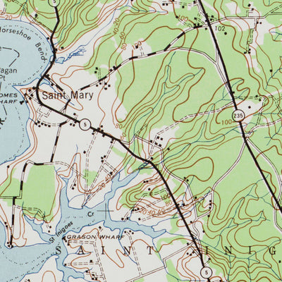 MD-VA-POINT LOOKOUT: Authoritative US Topos Historic 1937