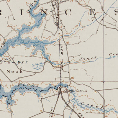 MD-VA-PRINCESS ANNE: Authoritative US Topos Historic 1901