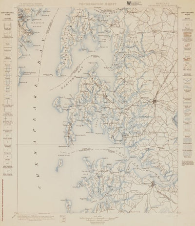 MD-CHOPTANK: Authoritative US Topos Historic 1898