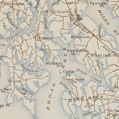MD-CHOPTANK: Authoritative US Topos Historic 1898