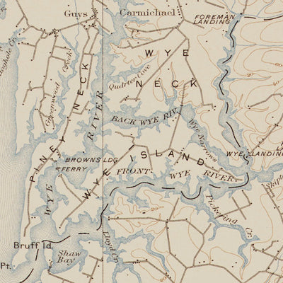 MD-CHOPTANK: Authoritative US Topos Historic 1898
