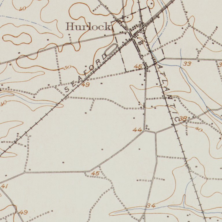 MDHURLOCK Authoritative US Topos Historic 1905 Map by Western Michigan University Avenza Maps