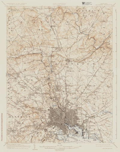 MD-BALTIMORE: Authoritative US Topos Historic 1904