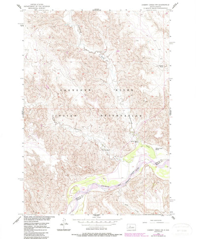 Cherry Creek NW, SD (1956, 24000-Scale) Preview 1