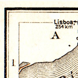 Badajoz city map, 1929