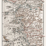 Lesser Asia (Asia Minor or Anatolia) map, 1905