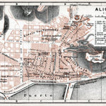Alicante city map, 1913