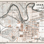 Aranjuez city map, 1913