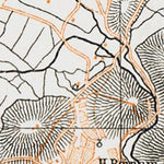 Angora ( انقره, Enguri, Ankara) city map, 1914