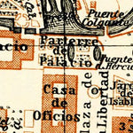 Aranjuez city map, 1929