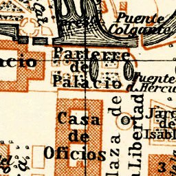 Aranjuez city map, 1929