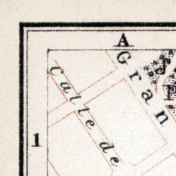 Bilbao city map, 1913