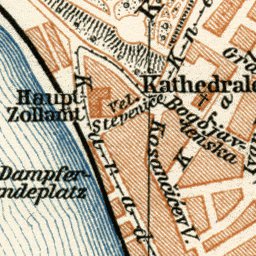 Belgrade (Београд, Beograd) city map. Environs of Belgrade, 1929