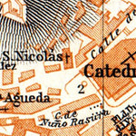 Burgos city map, 1929