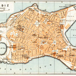 Cádiz city map, 1929
