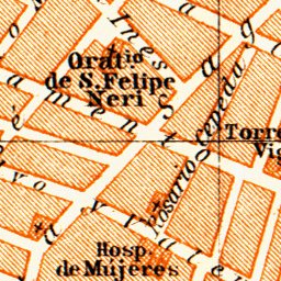 Cádiz city map, 1929