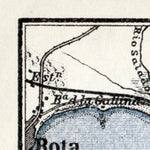 Cádiz and environs map, 1913