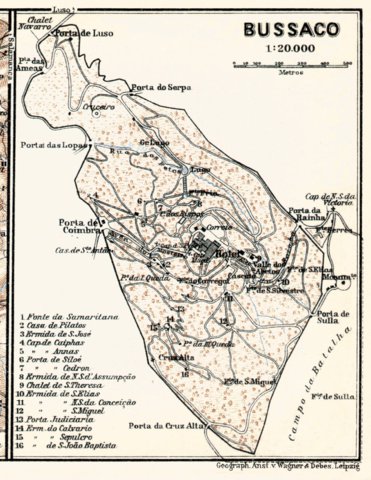 Bussaco district map, 1913