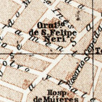Cádiz city map, 1913
