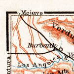 Southern California map, 1909