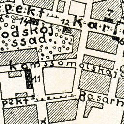 Dnepropetrovsk (Днiпропетровськ, Dnipropetrovsk) city map, 1928