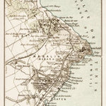 Map of the environs of Carthage. Lageplan von Karthago, 1913