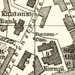 Chur city map, 1909