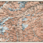 Ticino and the Gries Pass map, 1909