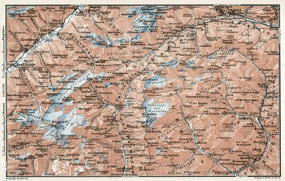 Ticino and the Gries Pass map, 1909