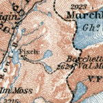 Ticino and the Gries Pass map, 1909