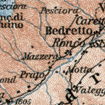 Ticino and the Gries Pass map, 1909