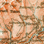 Grison Alps map, 1897