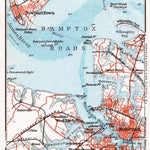 Map of the Hampton Roads, 1909