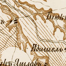 South Crimea: Bakhchisaray region, map, 1904