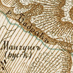 South Crimea: Bakhchisaray region, map, 1904