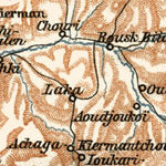 Crimea (Krym, Крим, Крым), southwestern part map, 1914