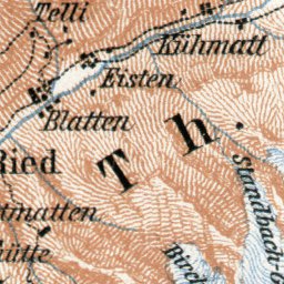 Kandersteg map, 1909